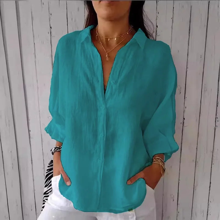 Women's Long Sleeve Formal Shirt | Collar