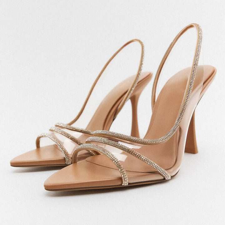 Women's Slingback Strap Stiletto Heel Sandals | Pointed Toe