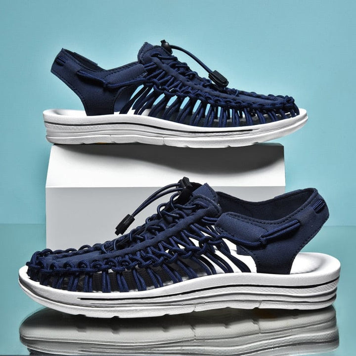 Men's Toggle Adjustable Lock Sandals | Round Toe