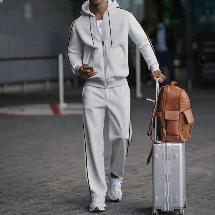 Men's Two-Piece Zip Hoodie Tracksuit Set | Co-Ord