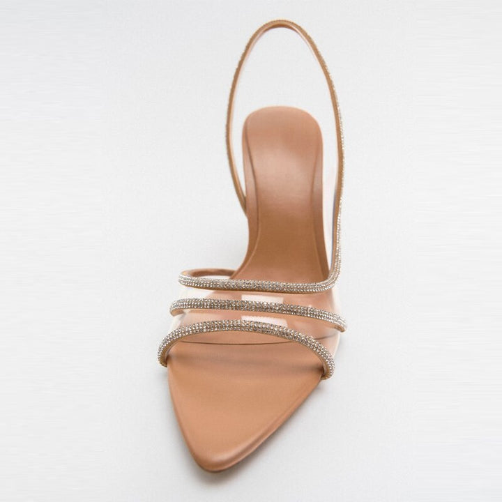 Women's Slingback Strap Stiletto Heel Sandals | Pointed Toe