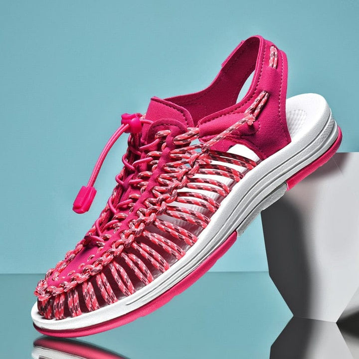 Men's Toggle Adjustable Lock Sandals | Round Toe