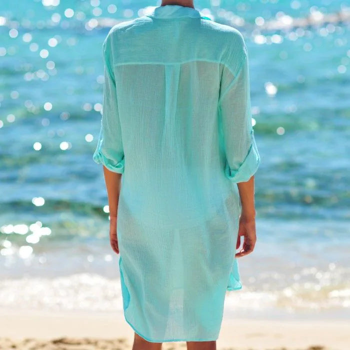 Women’s Beach Shirt Cover Up | Button Down