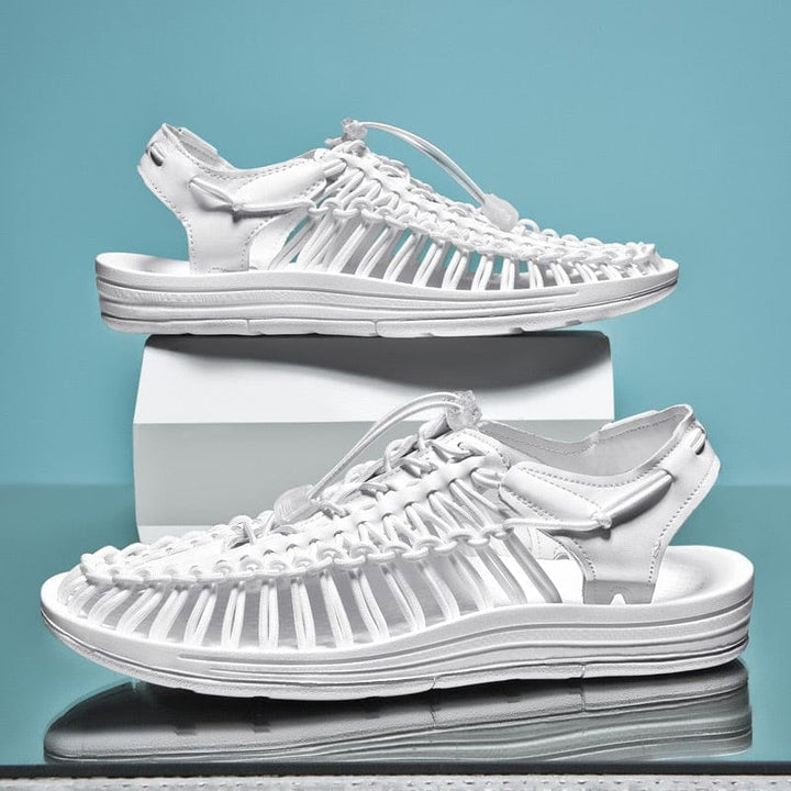 Men's Toggle Adjustable Lock Sandals | Round Toe