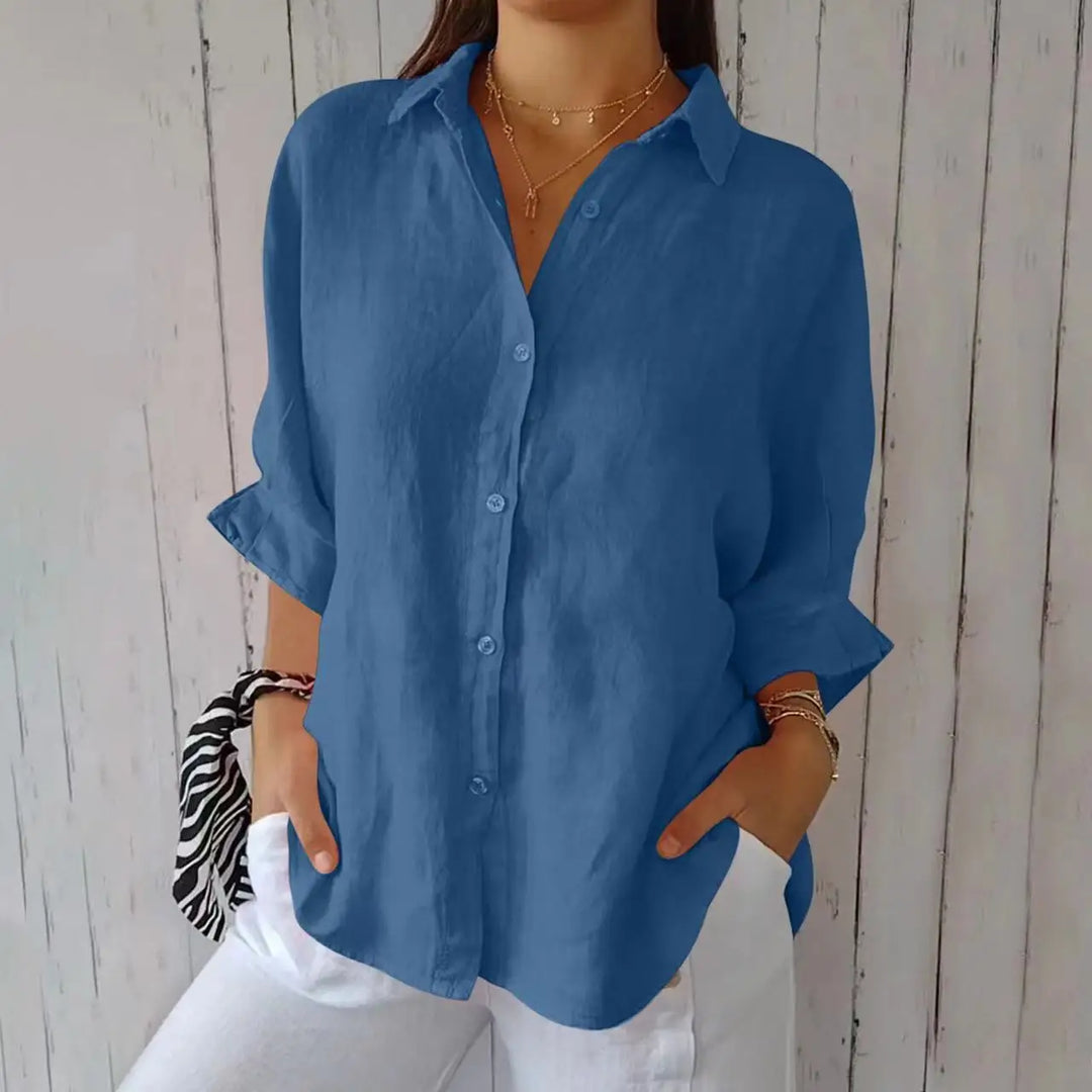 Women's Long Sleeve Formal Shirt | Collar