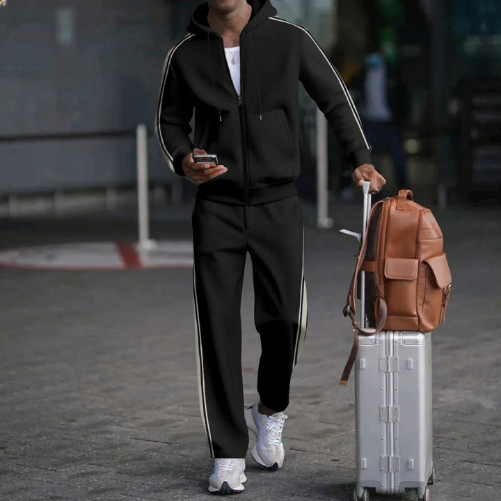 Men's Two-Piece Zip Hoodie Tracksuit Set | Co-Ord