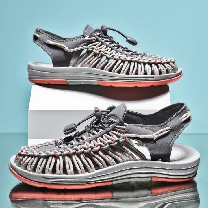 Men's Toggle Adjustable Lock Sandals | Round Toe