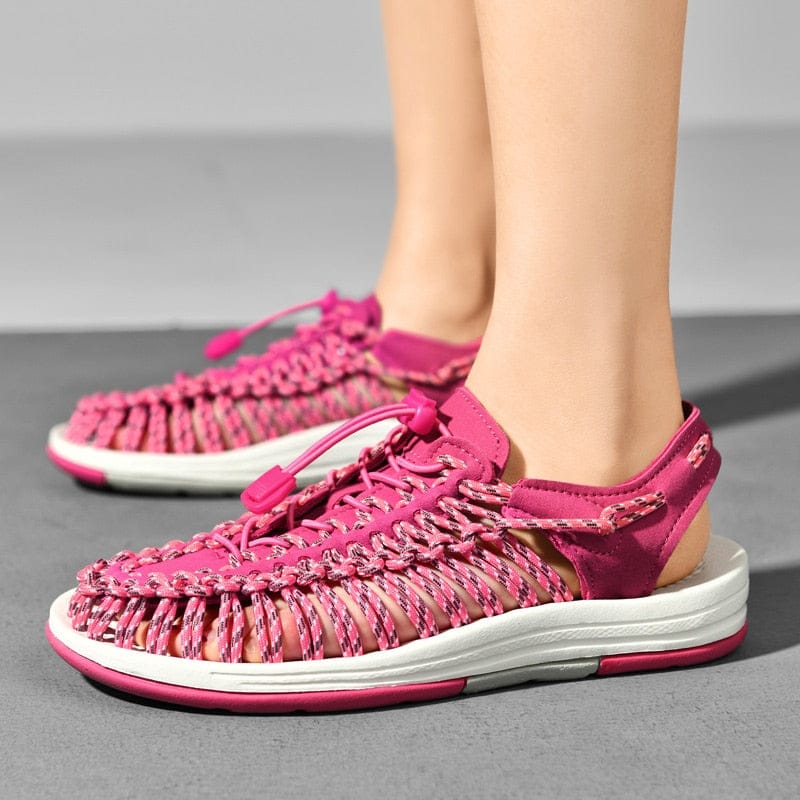 Men's Toggle Adjustable Lock Sandals | Round Toe