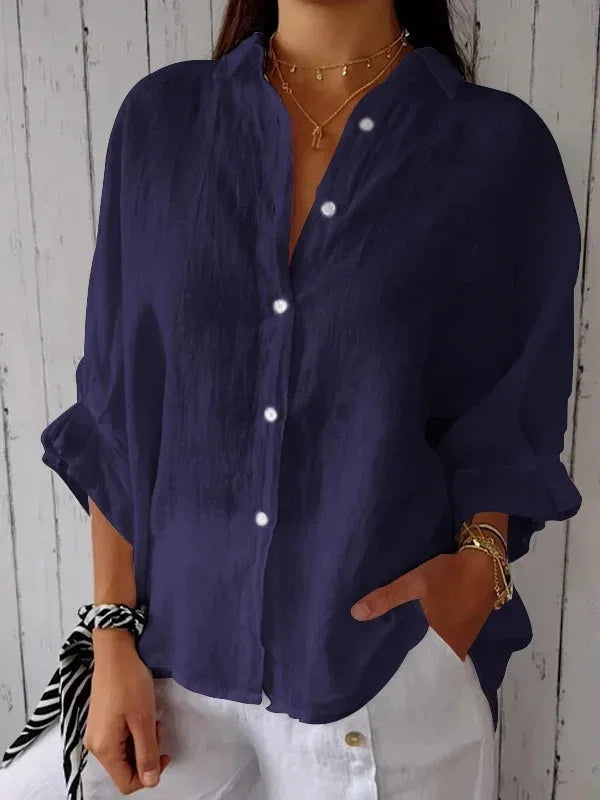 Women's Long Sleeve Formal Shirt | Collar
