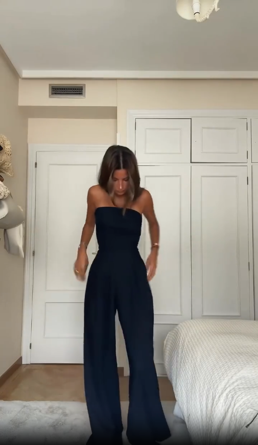 Women's Strapless Jumpsuit | Wide Leg