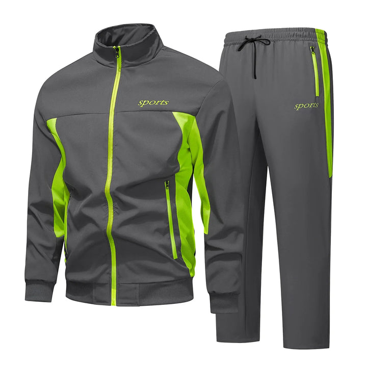 Men’s Zip-Up Tracksuit Set | Casual