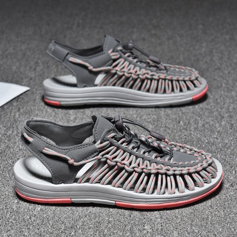 Men's Toggle Adjustable Lock Sandals | Round Toe