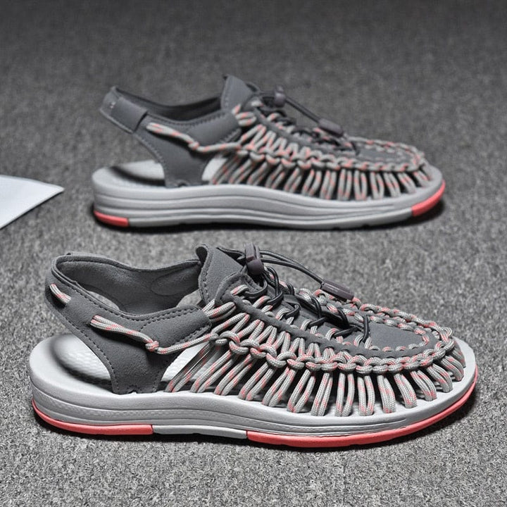 Men's Toggle Adjustable Lock Sandals | Round Toe