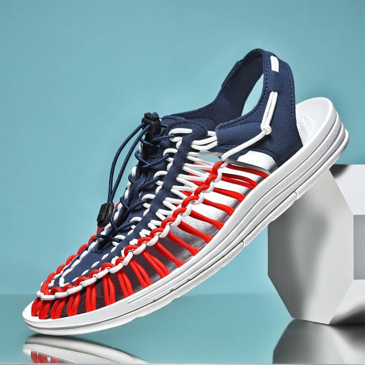 Men's Toggle Adjustable Lock Sandals | Round Toe