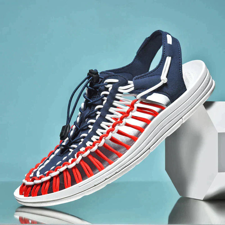 Men's Toggle Adjustable Lock Sandals | Round Toe