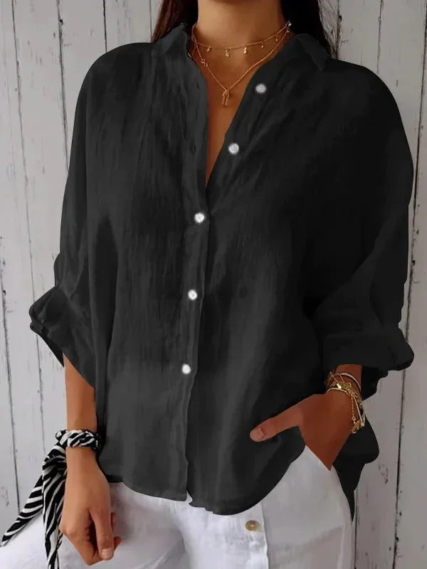 Women's Long Sleeve Formal Shirt | Collar