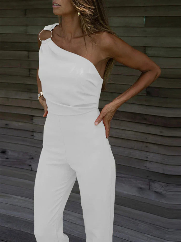 Women's One Shoulder Asymmetric Jumpsuit | Summer