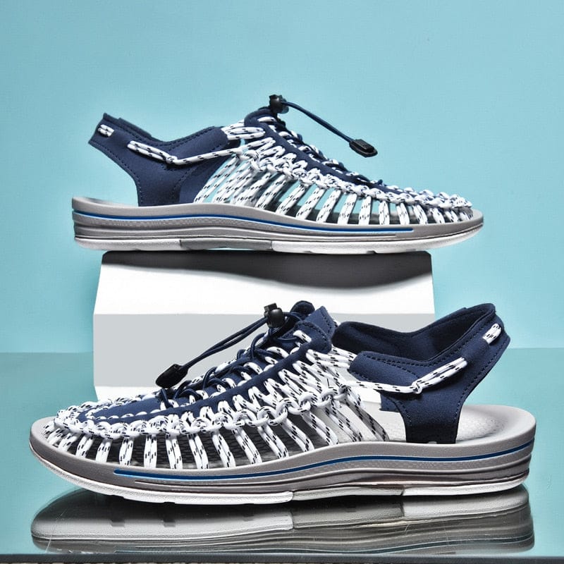 Men's Toggle Adjustable Lock Sandals | Round Toe