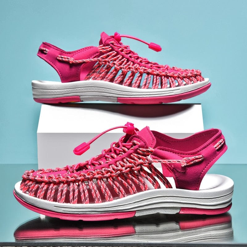 Men's Toggle Adjustable Lock Sandals | Round Toe