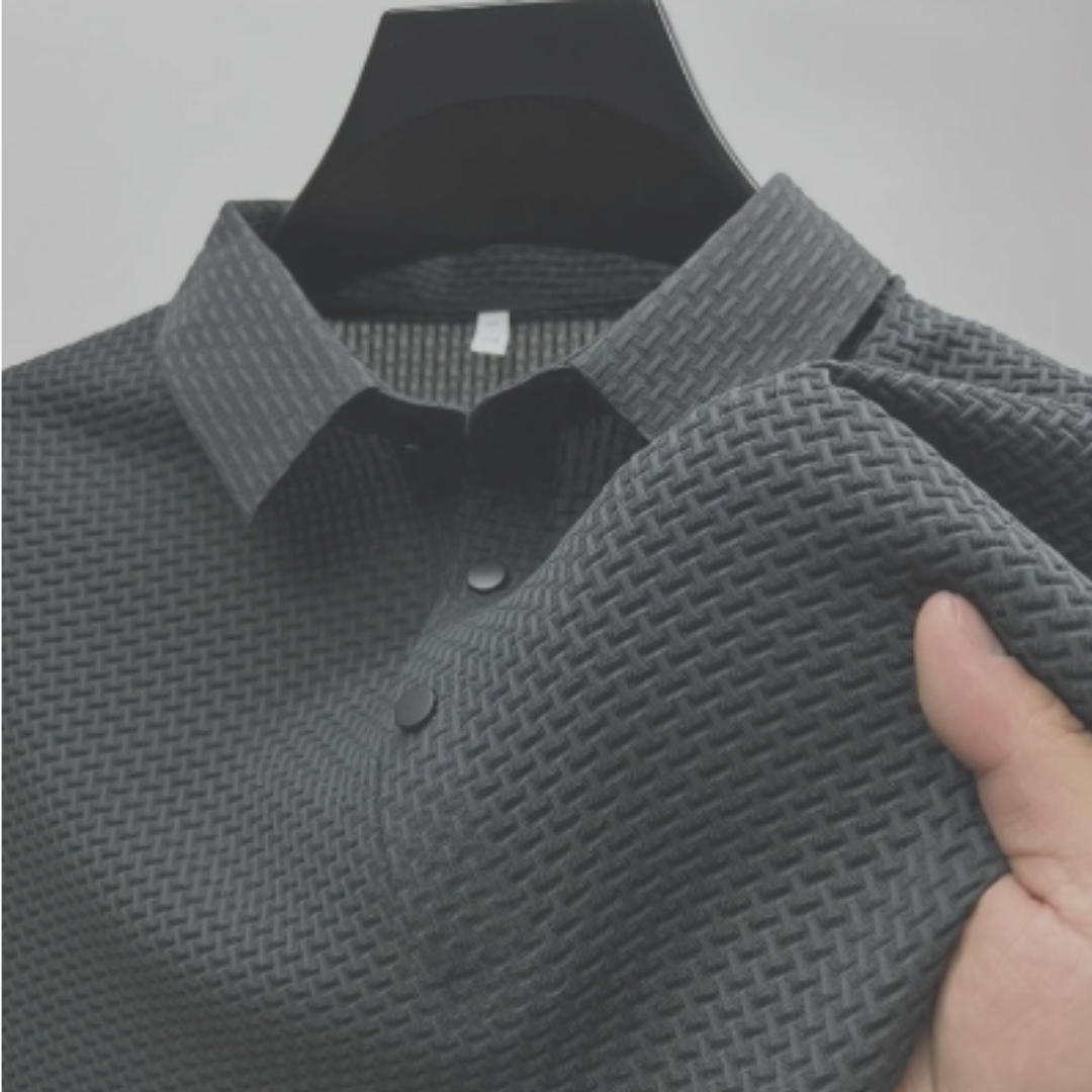 Men’s Structured Polo Shirt | Waffle Knit