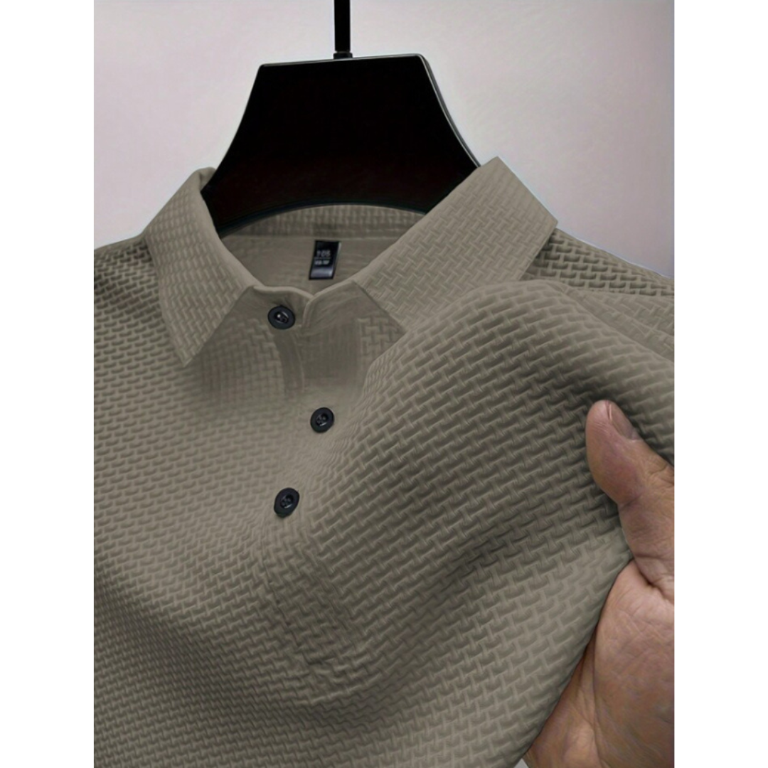 Men’s Structured Polo Shirt | Waffle Knit