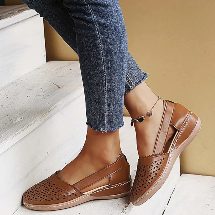 Women’s Cut Out Slip-On Loafers | Flat