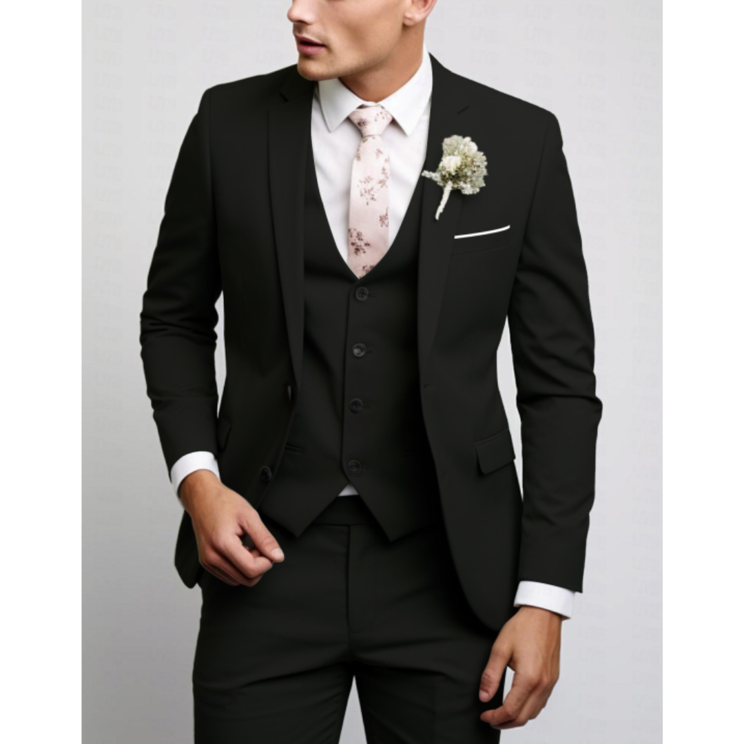 Men's Classic Slim-Fit Wedding Guest Suit | Three-Piece