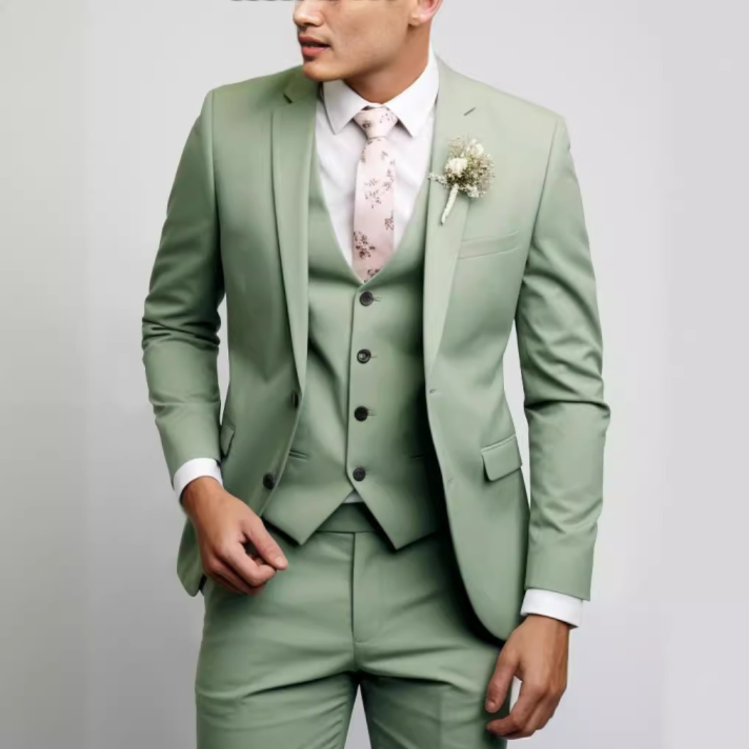Men's Classic Slim-Fit Wedding Guest Suit | Three-Piece