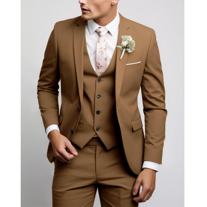 Men's Classic Slim-Fit Wedding Guest Suit | Three-Piece