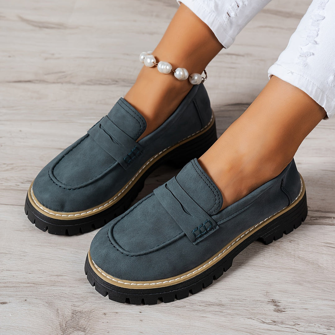 Women's Chunky Platform Slip-On Loafers | Classic