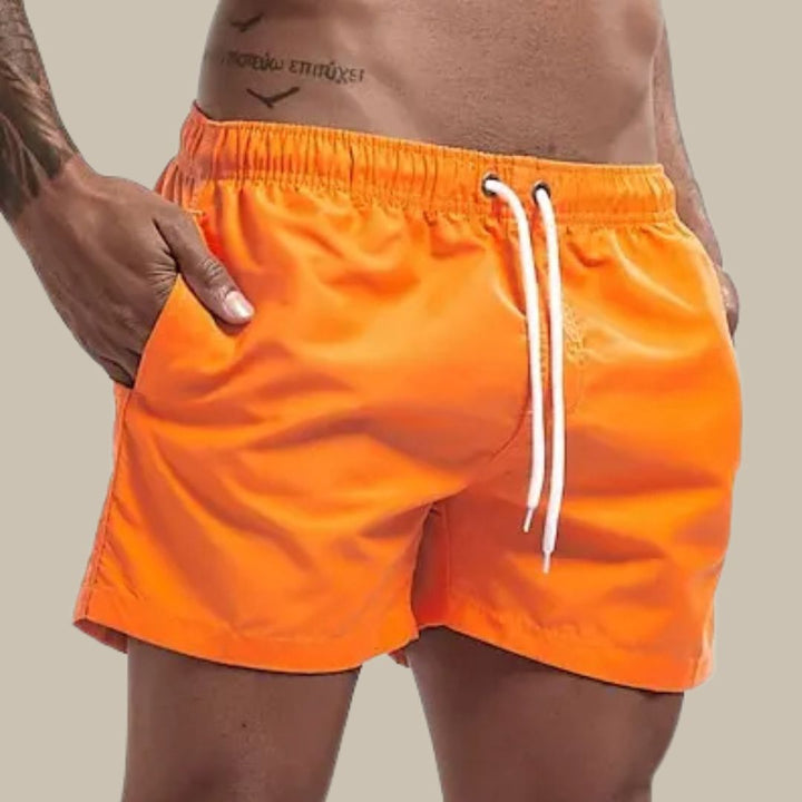 Men's Adjustable Drawstring Swim Shorts | Side Pockets