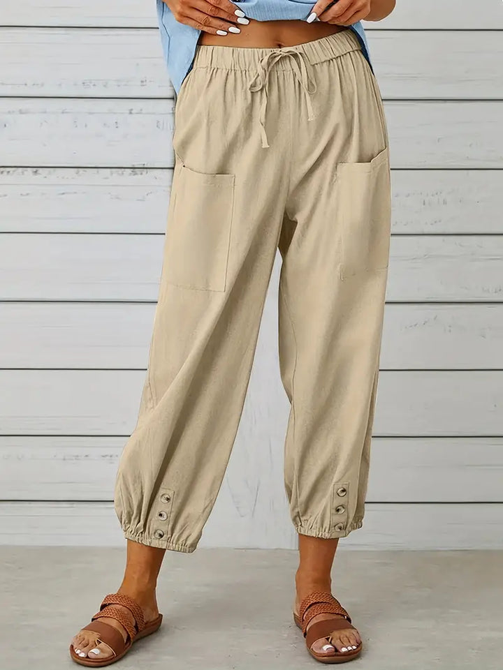 Women's Casual Drawstring Pants | Loose-Fit