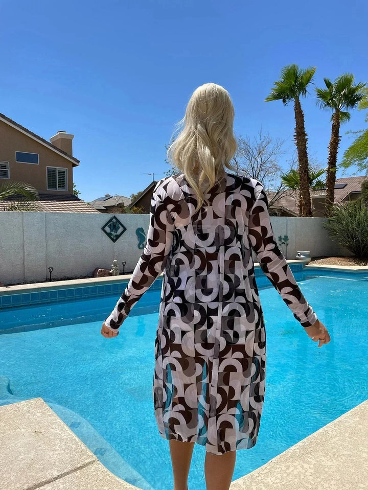 Women's High Waisted Swimwear with Cover-Up