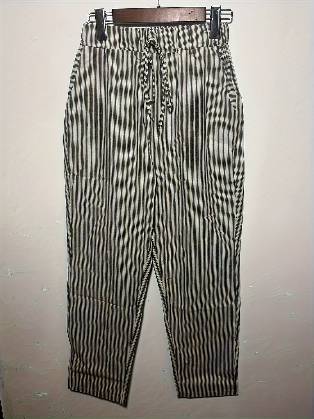 Women's Loose Fit Casual Pants | Striped