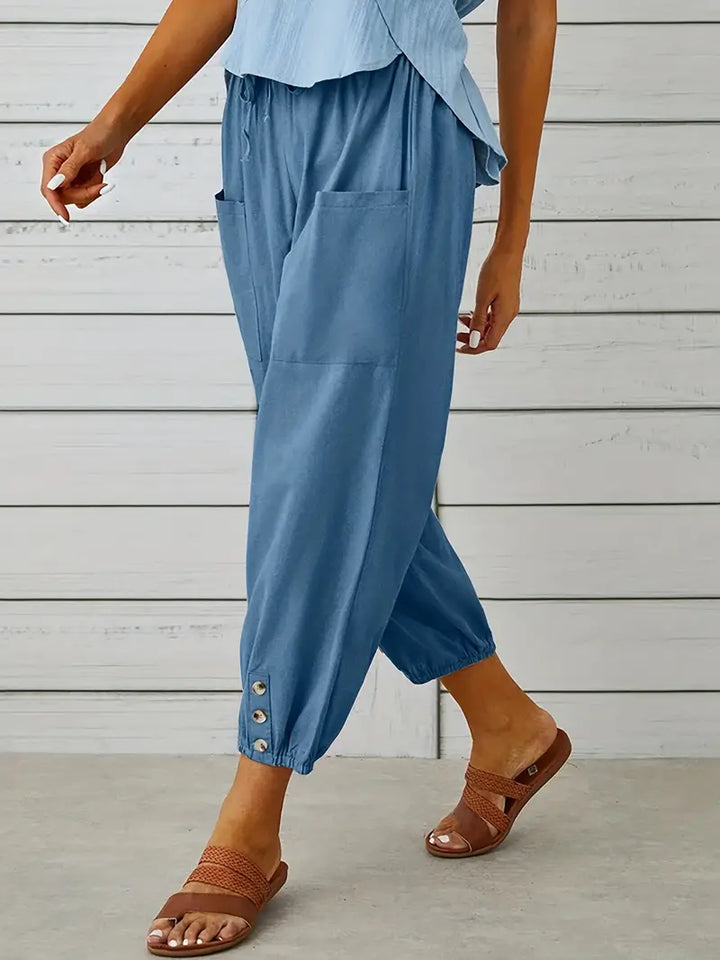 Women's Casual Drawstring Pants | Loose-Fit