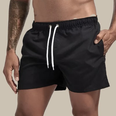 Men's Adjustable Drawstring Swim Shorts | Side Pockets