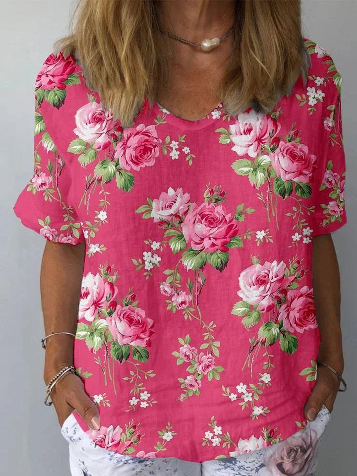 Women’s Floral Print Top | Relaxed Fit