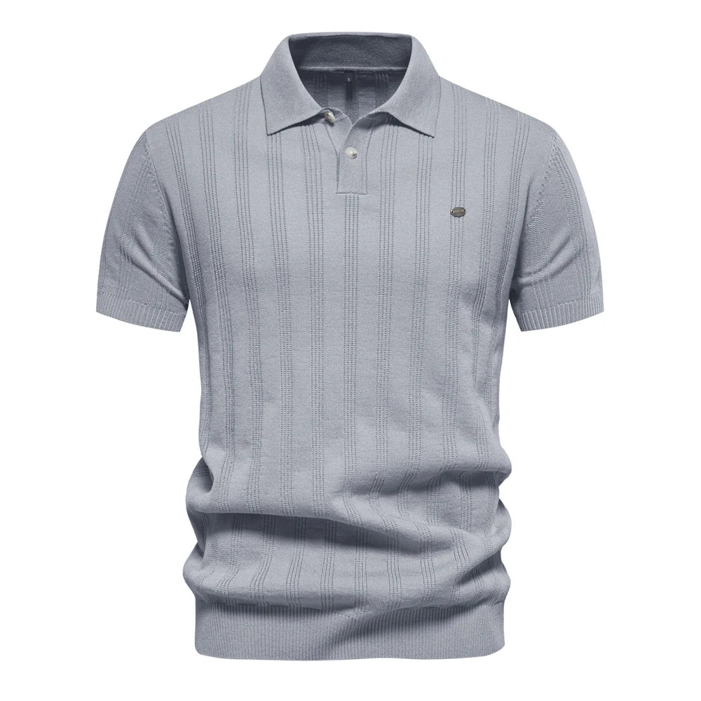 Men's Ribbed Knit Shirt | Polo
