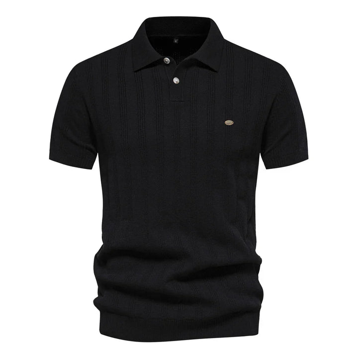 Men's Ribbed Knit Shirt | Polo