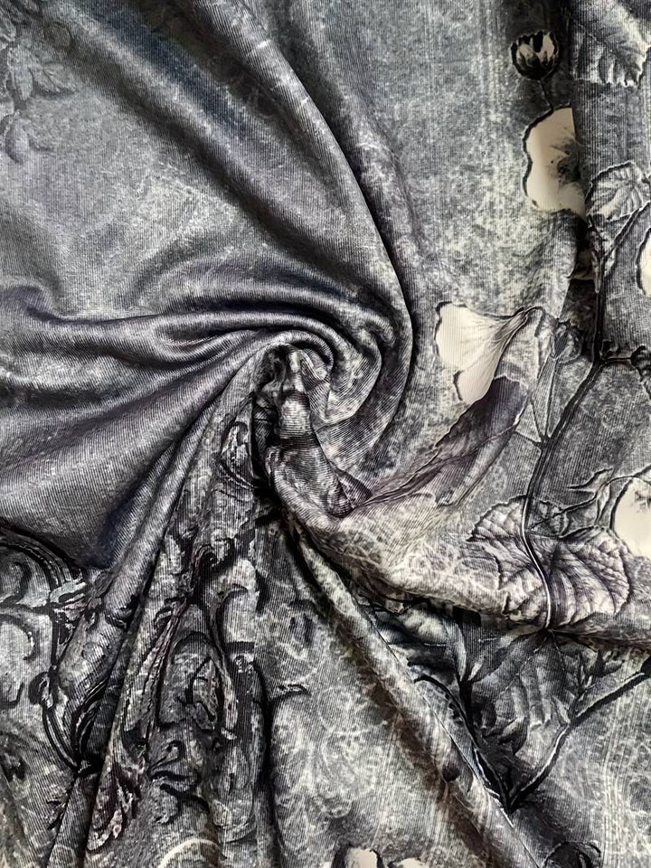 Women's Sleeveless Printed Summer Dress with Split Neckline | Mini