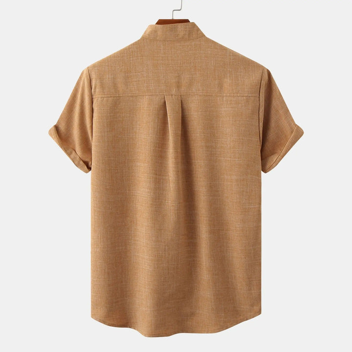 Men's Casual Shirt | Stand-up Collar