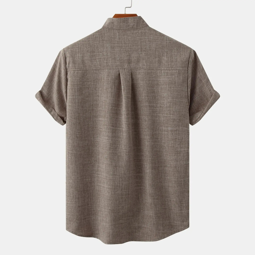 Men's Casual Shirt | Stand-up Collar
