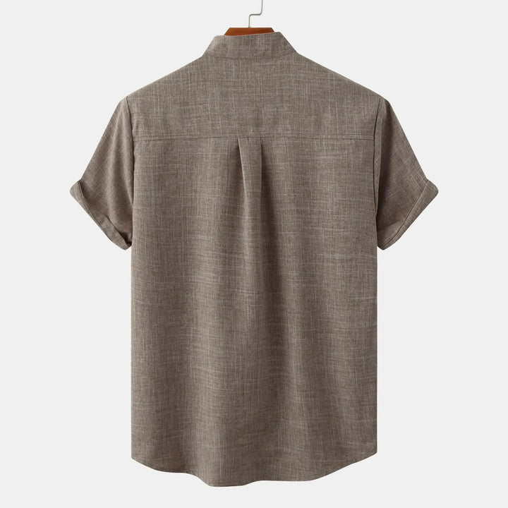 Men's Casual Shirt | Stand-up Collar