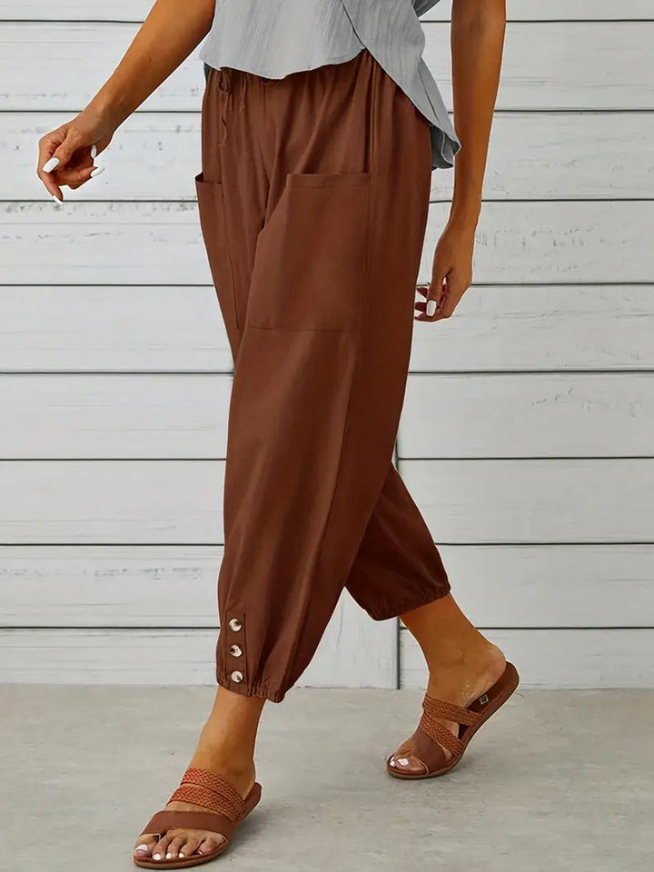 Women's Casual Drawstring Pants | Loose-Fit