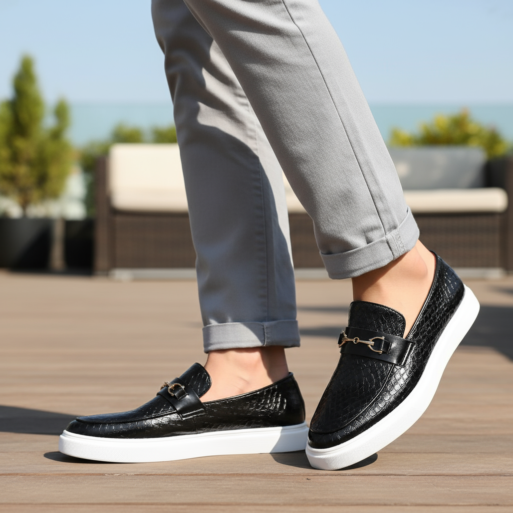 Men’s Slip On Loafers | Textured