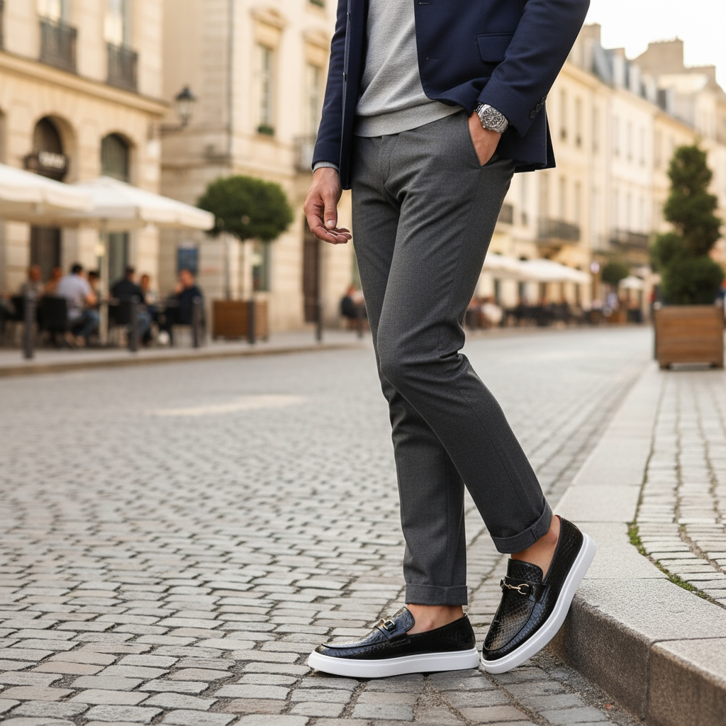 Men’s Slip On Loafers | Textured