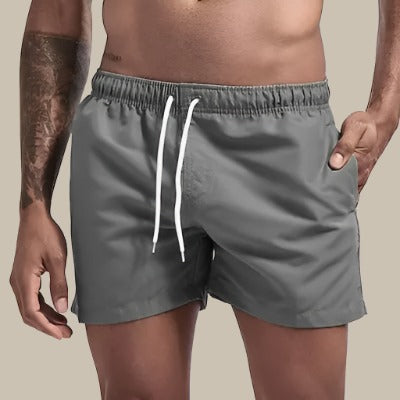 Men's Adjustable Drawstring Swim Shorts | Side Pockets
