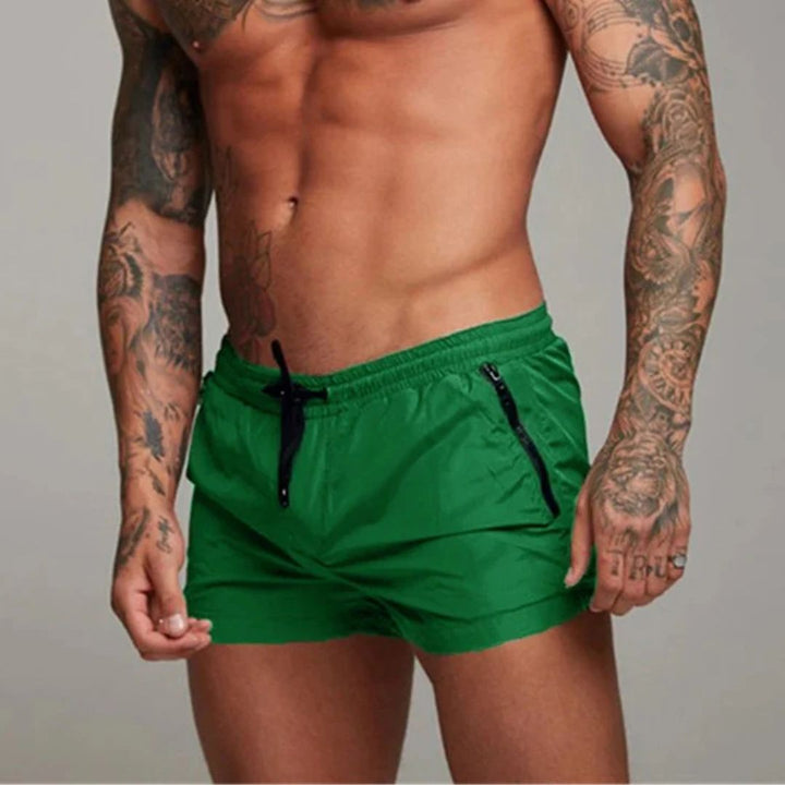 Men's Solid Color Swim Short | Zip Pockets