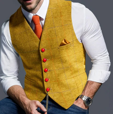 Men's Vest with Lapel Collar | Classic