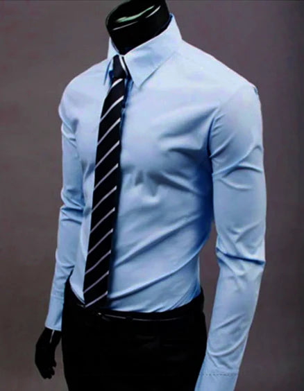 Men's Formal Slim Fit Shirt | Long-sleeved